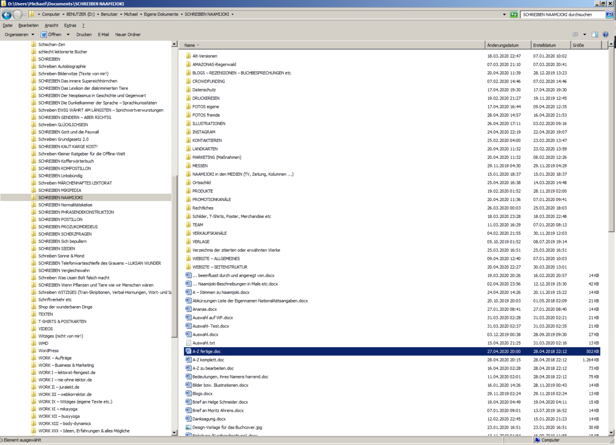 Screenshot Schreibprojekte 1200 × 868